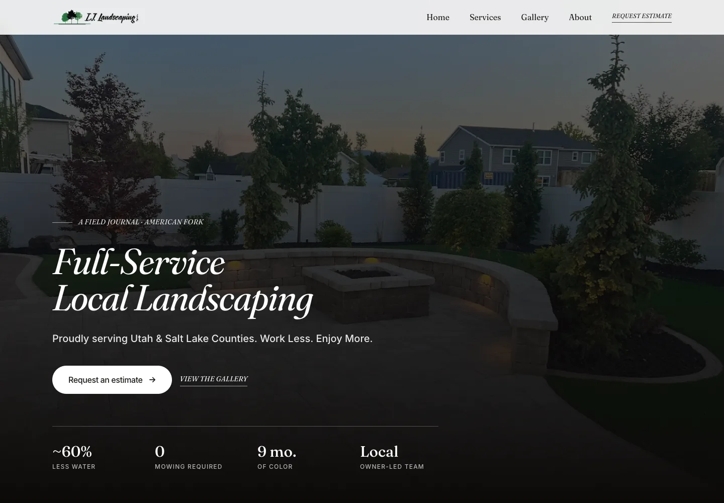Editorial Journal desktop website preview