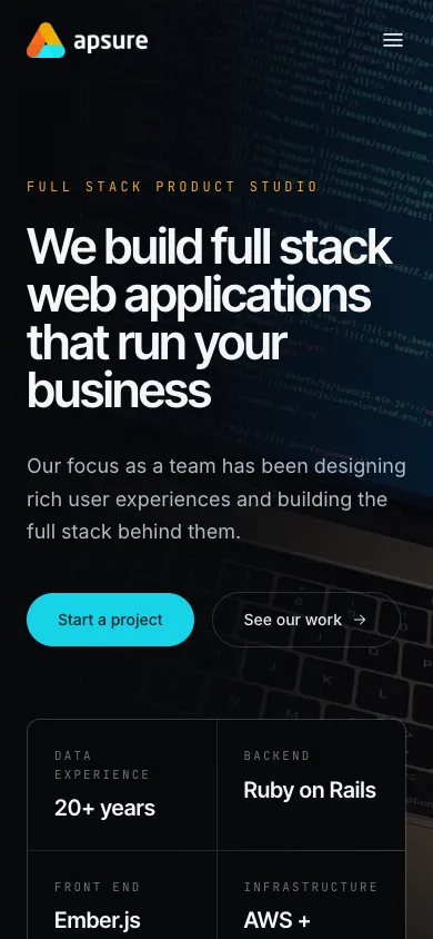 Meridian mobile website preview