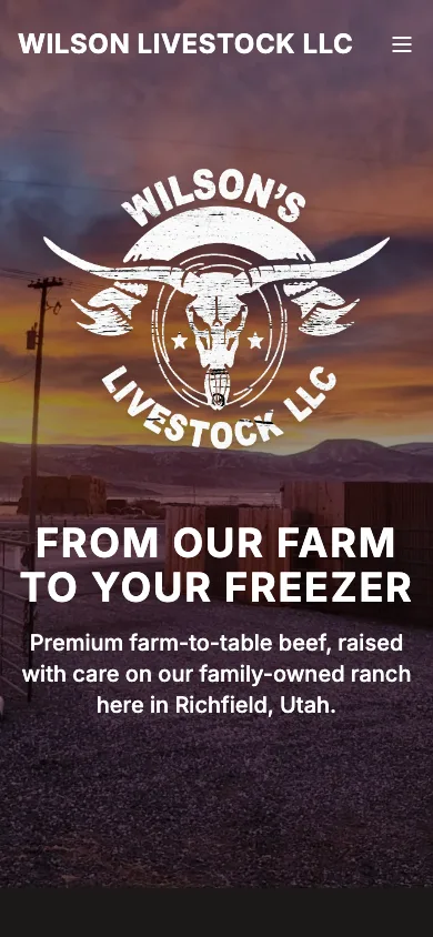Ridgeline mobile website preview